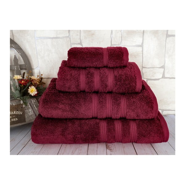 Ciemnoczerwony ręcznik Irya Home Classic, 30x50 cm