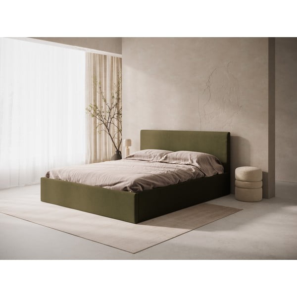 Zielony tapicerowany zagłówek 150,5x100 cm Remo – Micadoni -image-1