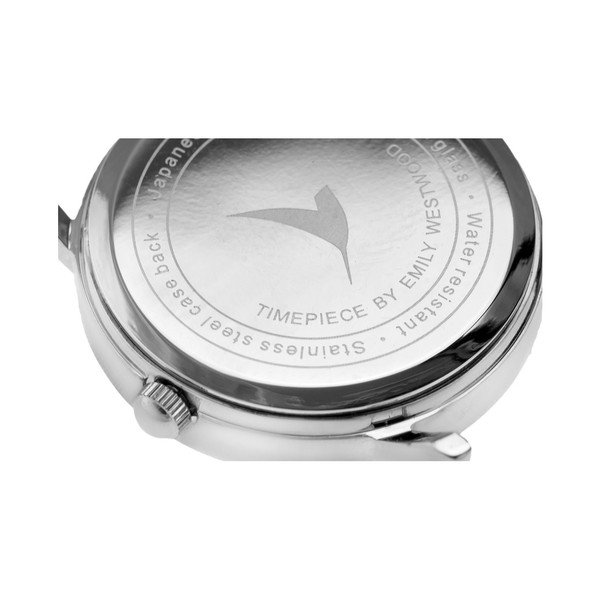 Zegarek damski z bransoletką ze stali nierdzewnej w srebrnym kolorze Emily Westwood Bussiness-image-3