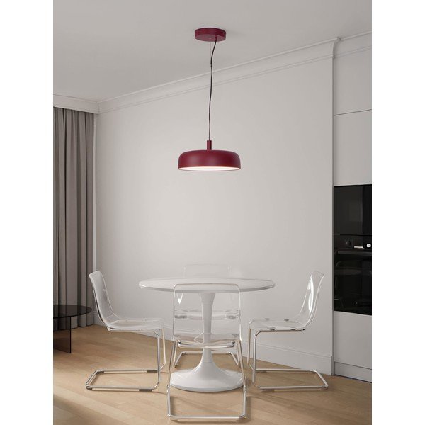 Bordowa aluminiowa lampa wisząca LED ze ściemniaczem ø 40 cm Noelia – Nova Luce-image-1