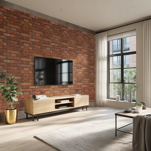 Tekstylne panele akustyczne zestaw 2 szt. 60x60 cm Bricks – Styler-image-2