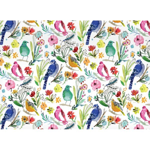 Papiery do pakowania prezentów zestaw 5 szt. 69,5x48,5 cm Blue Bird Life – Roger la Borde-image-1