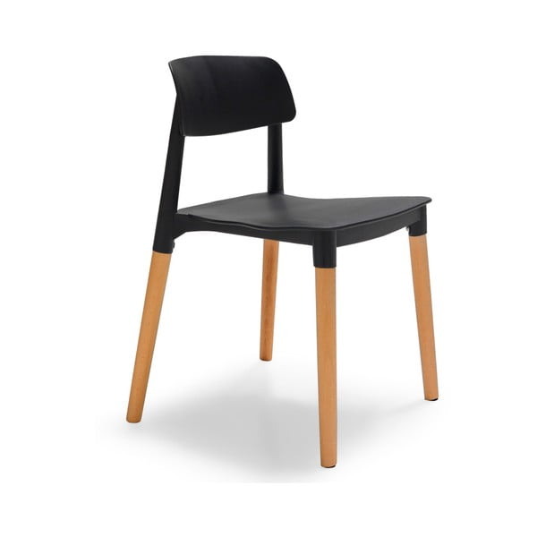 Czarno-brązowe krzesło Evergreen House Simple