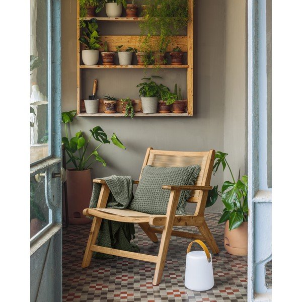 Ogrodowy fotel z drewna akacji Kave Home Geralda-image-1
