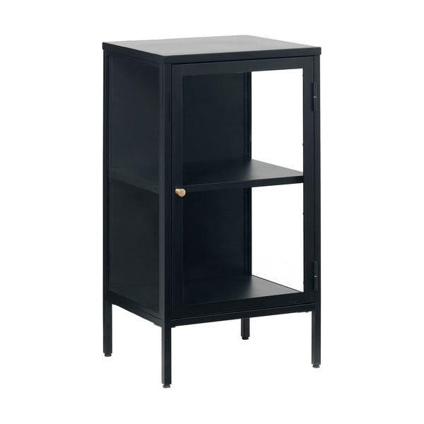 Czarna metalowa witryna 45x85 cm Carmel – Unique Furniture-image-2
