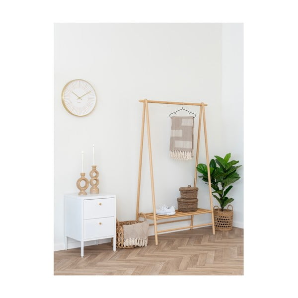 Jasnobrązowy koc z bawełny z recyklingu 130x180 cm Adana – House Nordic-image-1