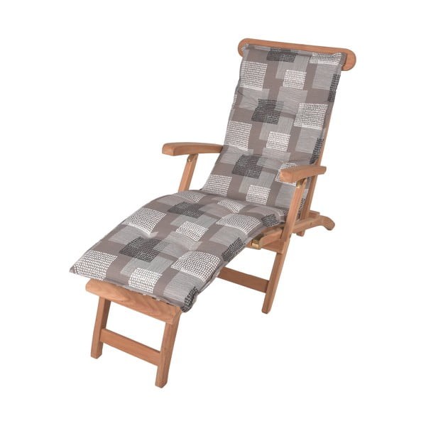 Szara ogrodowa poduszka do siedzenia na leżak 52x170 cm Stoke – Sun Garden