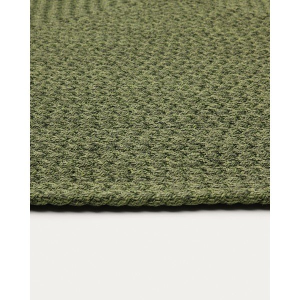 Zielony dywan odpowiedni na zewnątrz z włókien z recyklingu 160x230 cm Despas – Kave Home-image-3