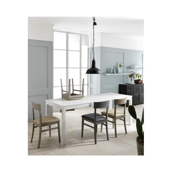 Biały stół do jadalni Design Twist Kaedi-image-3
