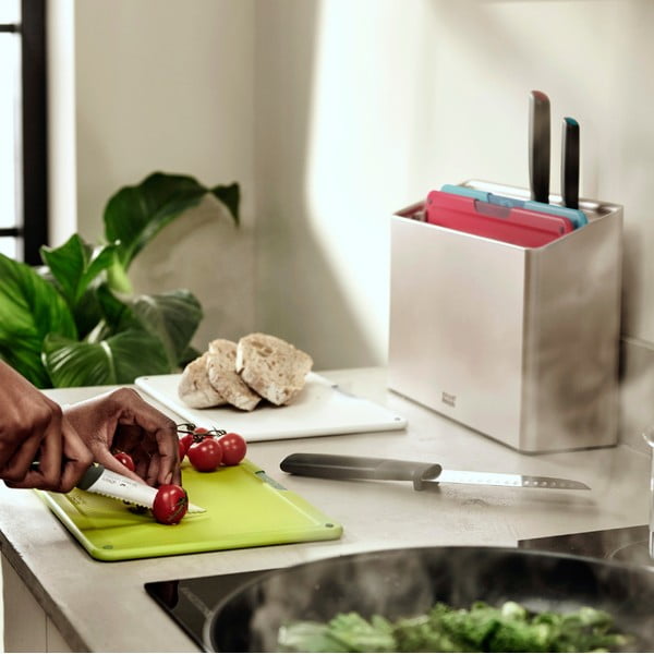 Zestaw desek i noży ze stojakiem 10x32 cm Folio Icon Plus – Joseph Joseph-image-1