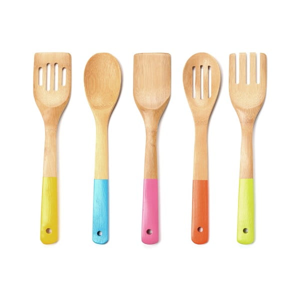 Zestaw drewnianych przyborów kuchennych Premier Housewares Utensil Set, 5 sztuk-image-1