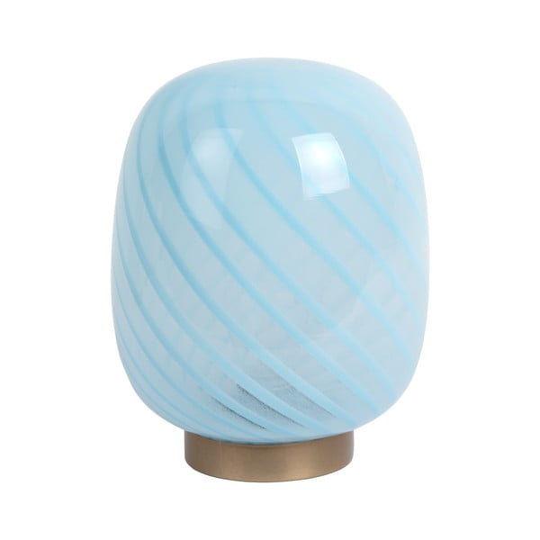 Jasnoniebieska lampa stołowa ze szklanym kloszem (wysokość 20 cm) Summer Globe – Leitmotiv