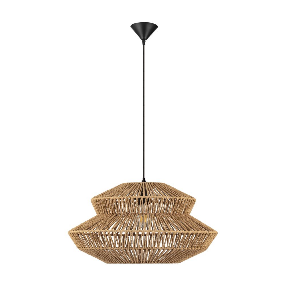 Lampa wisząca z liny w naturalnym kolorze ø 50 cm Nua – Nova Luce