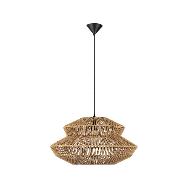Lampa wisząca z liny w naturalnym kolorze ø 50 cm Nua – Nova Luce