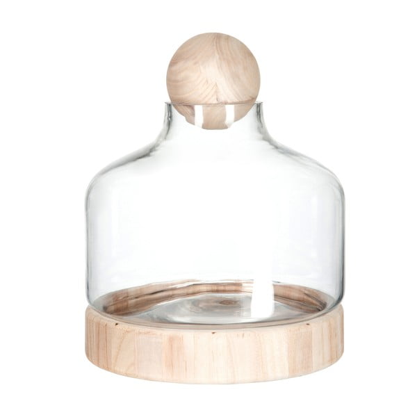 Pojemnik Wood and Glass, 34 cm