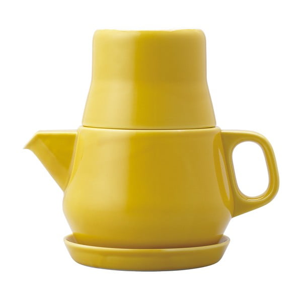 Zestaw na herbatę Couleur, żółty