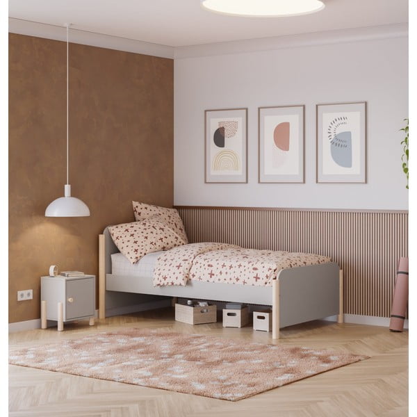 Kremowa dziecięca szafka nocna z litego drewna sosnowego Enola – Marckeric-image-1