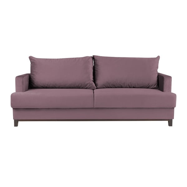 Fioletowa 3-osobowa sofa rozkładana Melart Frederic