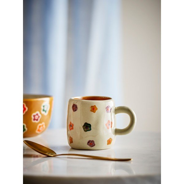 Beżowy kamionkowy kubek dla dzieci 130 ml Addy – Bloomingville Mini-image-1