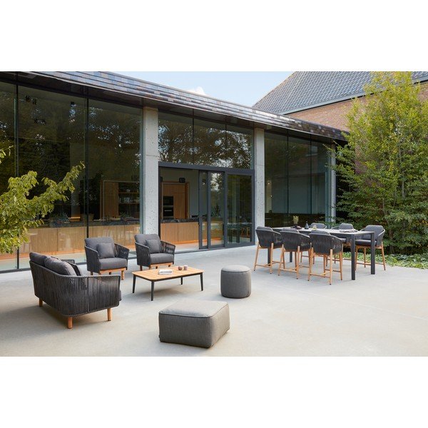 Ciemnoszara sofa ogrodowa Newport – Diphano-image-1