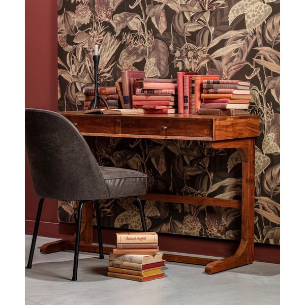 Czarne krzesła zestaw 2 szt. ze skóry Vogue – WOOOD-image-1