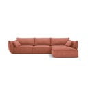 Czerwony narożnik (prawostronny) Vanda – Mazzini Sofas