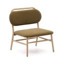 Zielony fotel z tkaniny szenilowej Helda – Kave Home