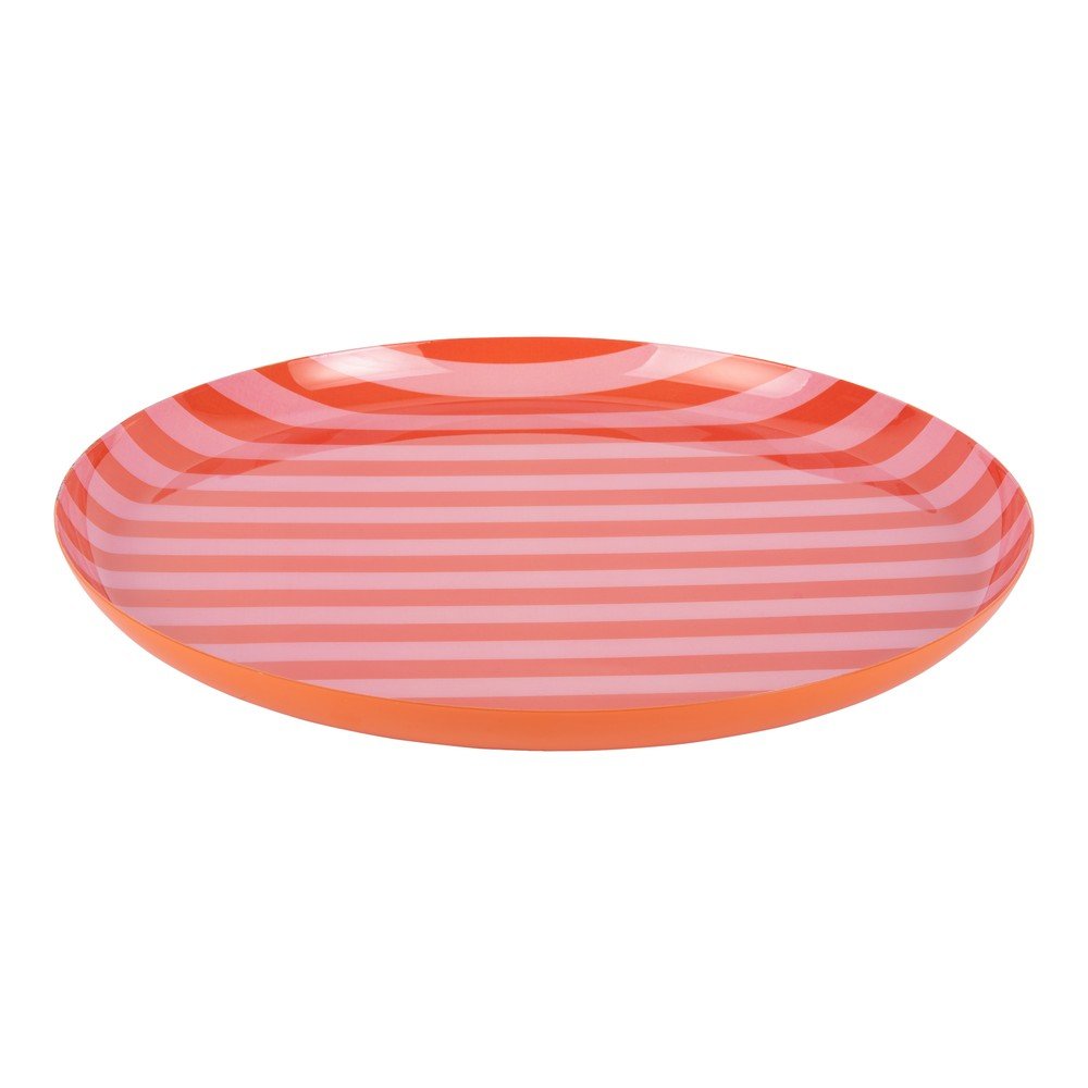 Pomarańczowy/jasnoróżowy żelazny talerz ø 30 cm Animado – PT LIVING