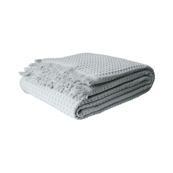 Miętowa bawełniana narzuta 140x200 cm Waffle – Mijolnir