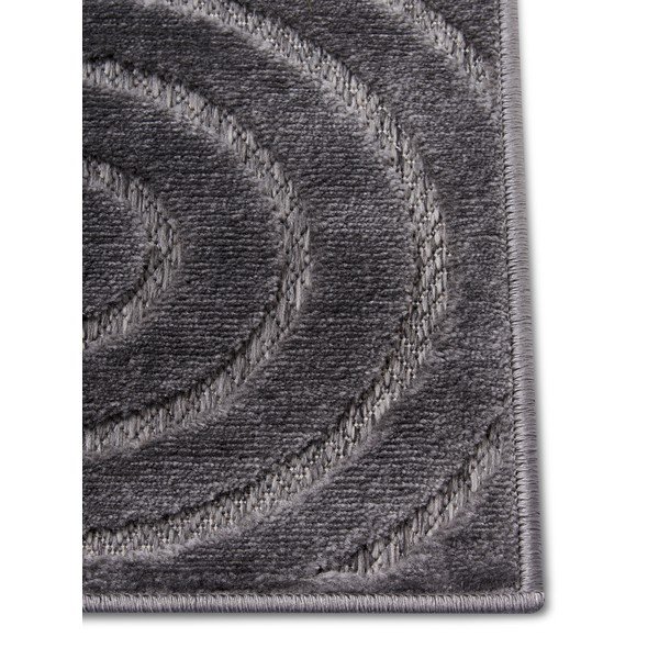 Antracytowy dywan 57x90 cm Iconic Wave – Hanse Home-image-3