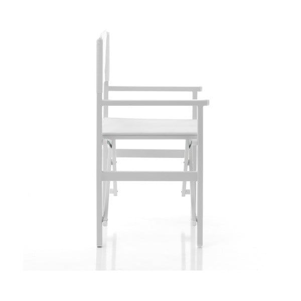Białe metalowe krzesło ogrodowe Milos – Tomasucci-image-1
