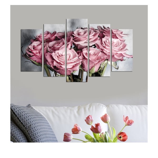 Obraz wieloczęściowy Bouquet, 110x60 cm-image-1