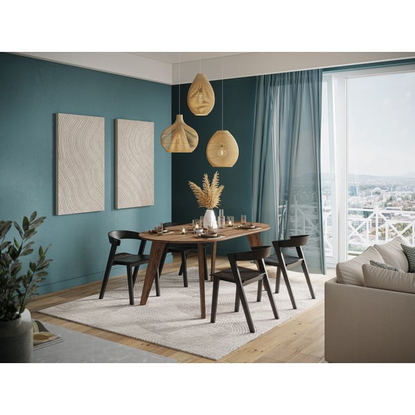 Stół z blatem w dekorze orzecha 100x180 cm Lago – TemaHome-image-1