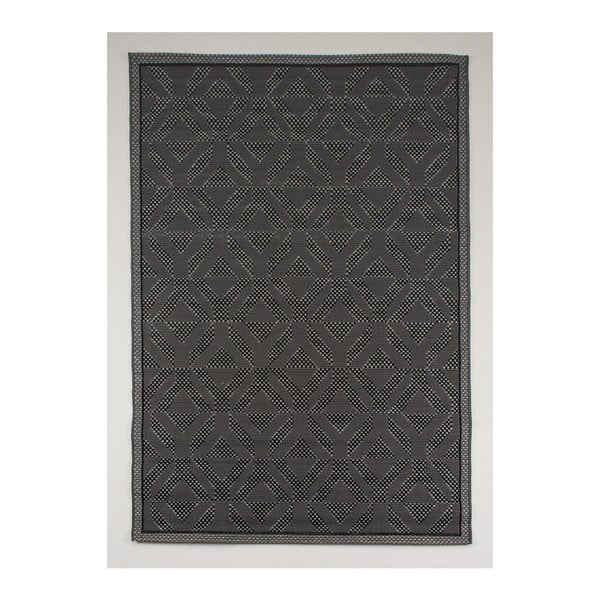 Czarny dywan odpowiedni na zewnątrz Casa Natural Anteal, 240x70 cm