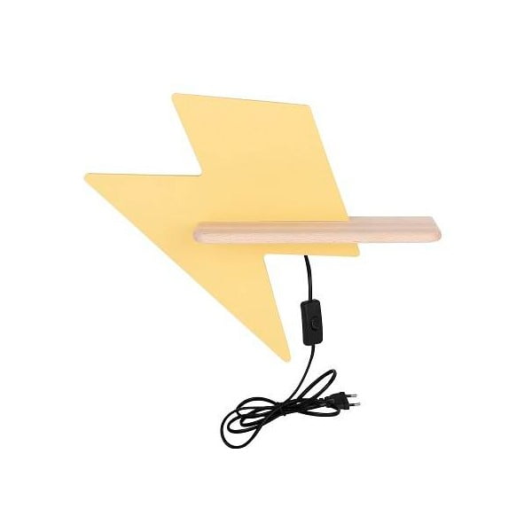 Żółta lampa dziecięca Lightning – Candellux Lighting
