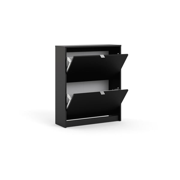 Czarna uchylna szafka na buty Shoes – Tvilum-image-4