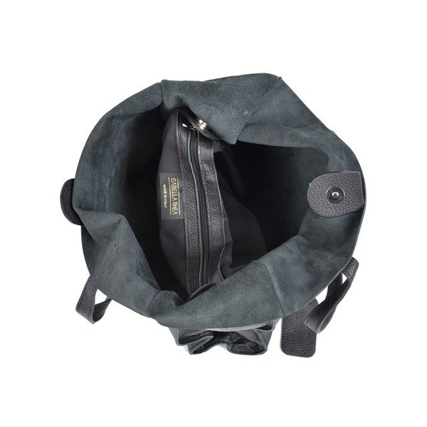 Czarna torebka skórzana Isabella Rhea Tote-image-4