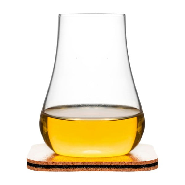 Szklanka na whisky z podkładką Sagaform Whiskey Tasting Set, 150 ml