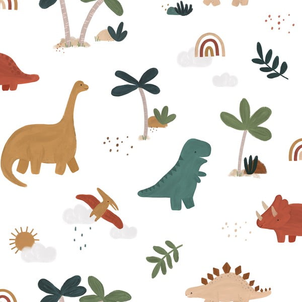 Tapeta dziecięca 10 m x 50 cm Cool Dinosaurs – Lilipinso