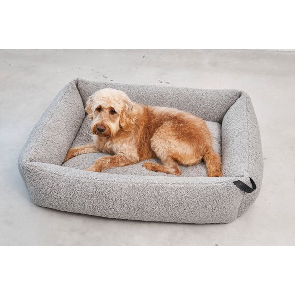 Szare legowisko dla psów z materiału bouclé 71x91 cm Senso Pebble M – MiaCara-image-2