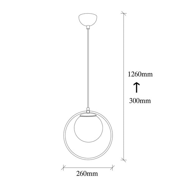 Czarna metalowa lampa wisząca Opviq lights Vivi-image-1