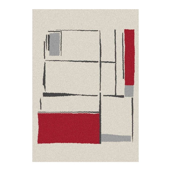 Biało-czerwony dywan Universal Nature, 160x230 cm