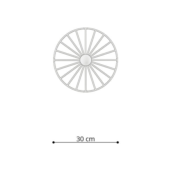 Czarna lampa sufitowa ø 30 cm Soho – Sollux-image-4