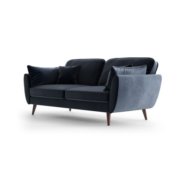 Ciemnoniebieska aksamitna sofa My Pop Design Auteuil-image-3