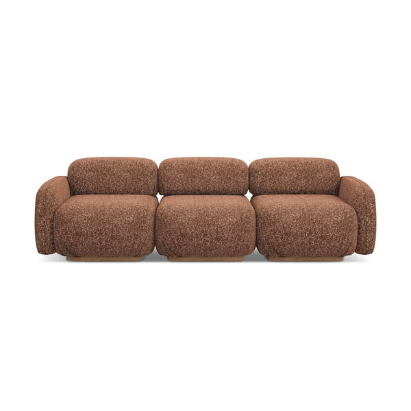 Pomarańczowa/brązowa sofa modułowa 270 cm Ailani – Makamii