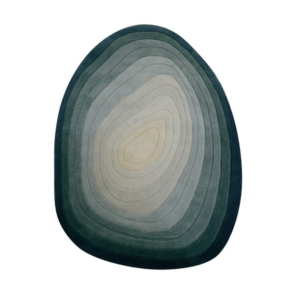 Niebieski wełniany dywan 200x290 cm Puddle Ombre Wool – Flair Rugs