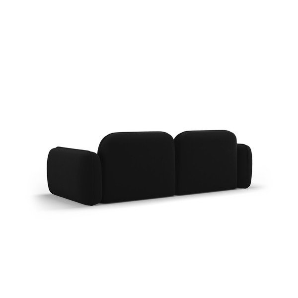 Czarna aksamitna sofa 230 cm Audrey – Interieurs 86-image-3