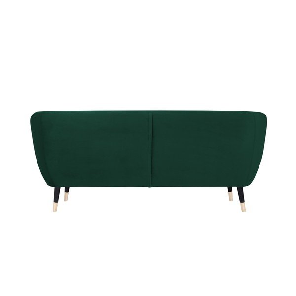 Zielona sofa z czarnymi nogami Mazzini Sofas Amelie, 188 cm-image-4