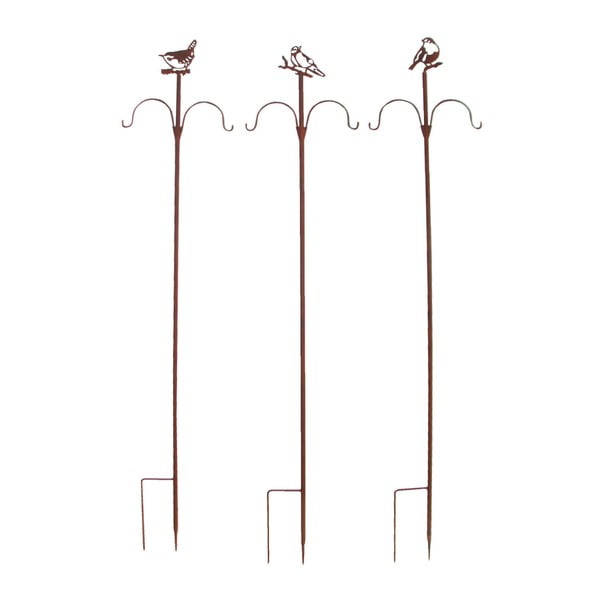Zestaw 3 szpikulców na karmę dla ptaków Esschert Design, wys. 149 cm