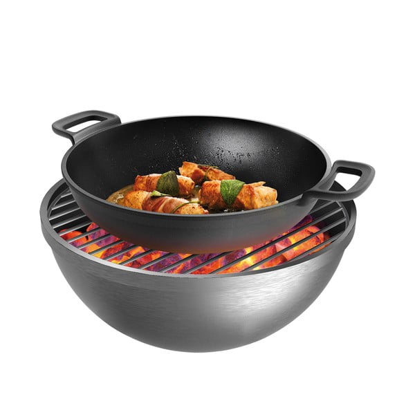 Żeliwna patelnia wok ø 30 cm Massive – Tescoma-image-3
